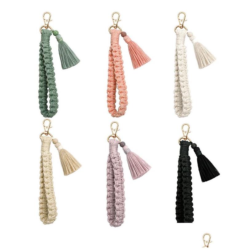 Keychains Lanyards Woven Wrist Keychain Fashion Tassel Key Bag Decorative Pendant Drop Delivery Accessories Dhmlr
Keychains Lanyards Woven Wrist Keychain Fashion Tassel Key Bag Decorative Pendant Drop Delivery Accessories Dhmlr
