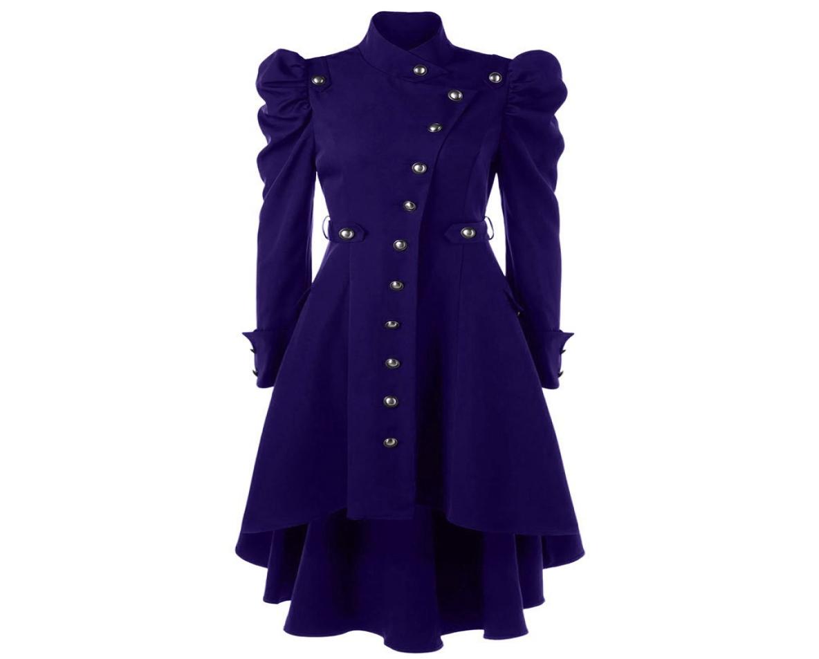 Vintage Steampunk Gothic Overcoat Winter Ladies Retro Jacket Autumn Women Wool Coat Long Sleeve 2011045089701, Purple
Vintage Steampunk Gothic Overcoat Winter Ladies Retro Jacket Autumn Women Wool Coat Long Sleeve 2011045089701, Purple
