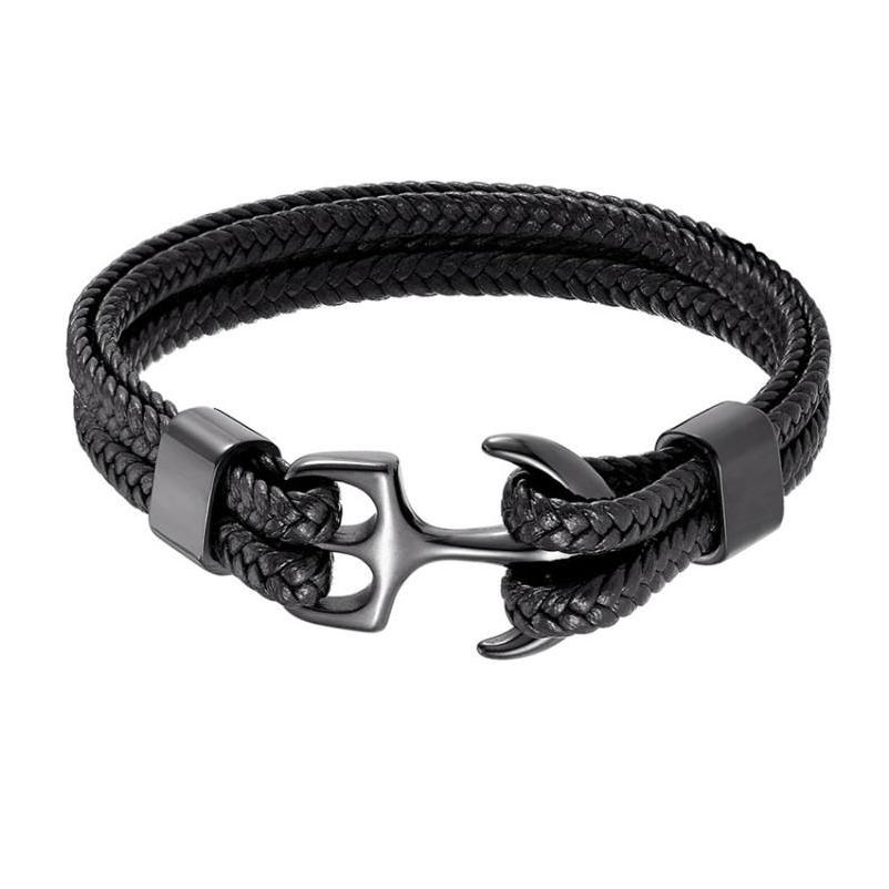 Beaded Strand Strands Mens Jewelry Stainless Steel Leather Bracelet Mtithread Black Anchor Braceletbeaded Drop Delivery Bracelets Dhdwo
Beaded Strand Strands Mens Jewelry Stainless Steel Leather Bracelet Mtithread Black Anchor Braceletbeaded Drop Delivery Bracelets Dhdwo
