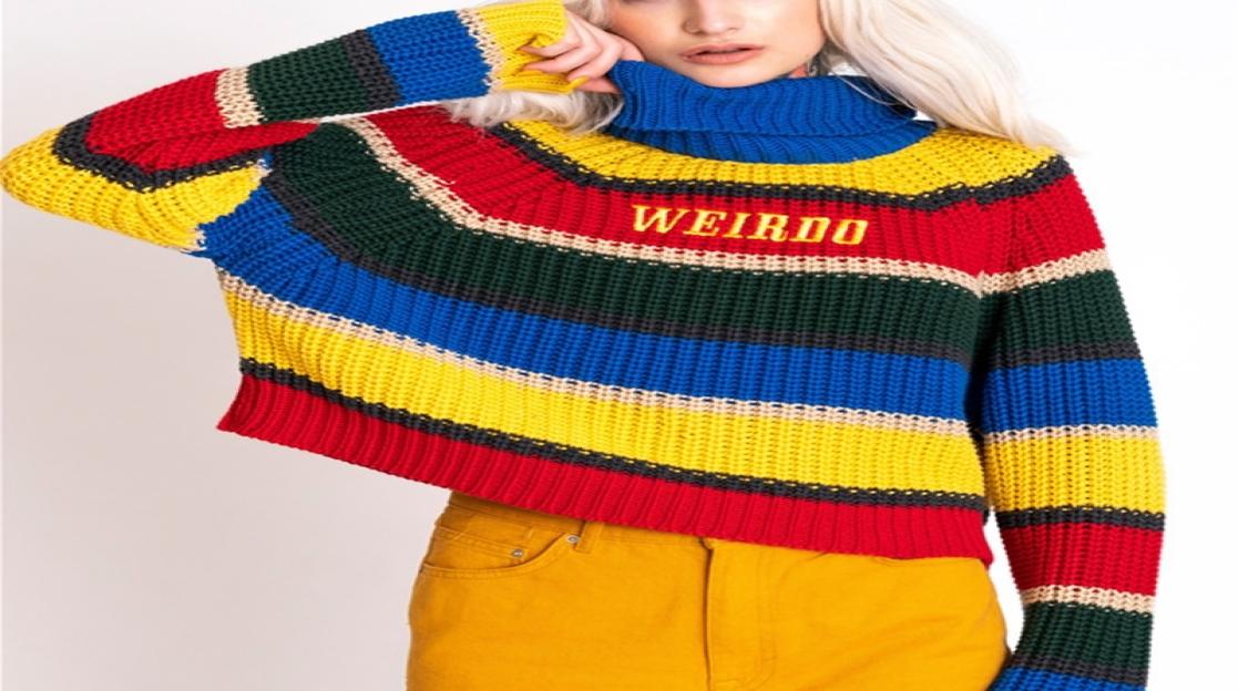 Harjuku Contrast Stripes Roll Turtle Neck Knitted Jumper Turtleneck Sweater with Embroidery WEIRDO Oversized Top For Women Y20094293331, Beige
Harjuku Contrast Stripes Roll Turtle Neck Knitted Jumper Turtleneck Sweater with Embroidery WEIRDO Oversized Top For Women Y20094293331, Beige