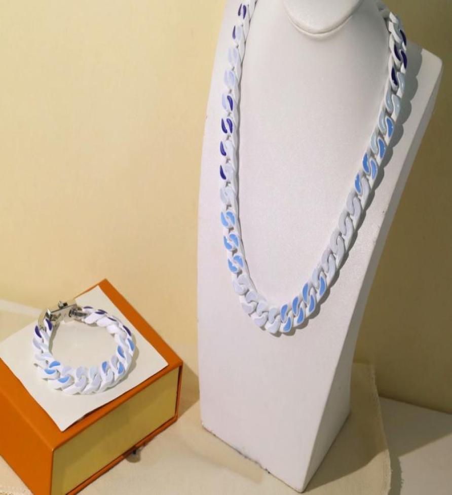Europe America New Style Men Silvercolour Hardware Handmoulded Clayeffect Links WhiteBlue Lacquer Clouds Necklace Bracelet Jew2831248, Mixed colors
Europe America New Style Men Silvercolour Hardware Handmoulded Clayeffect Links WhiteBlue Lacquer Clouds Necklace Bracelet Jew2831248, Mixed colors
