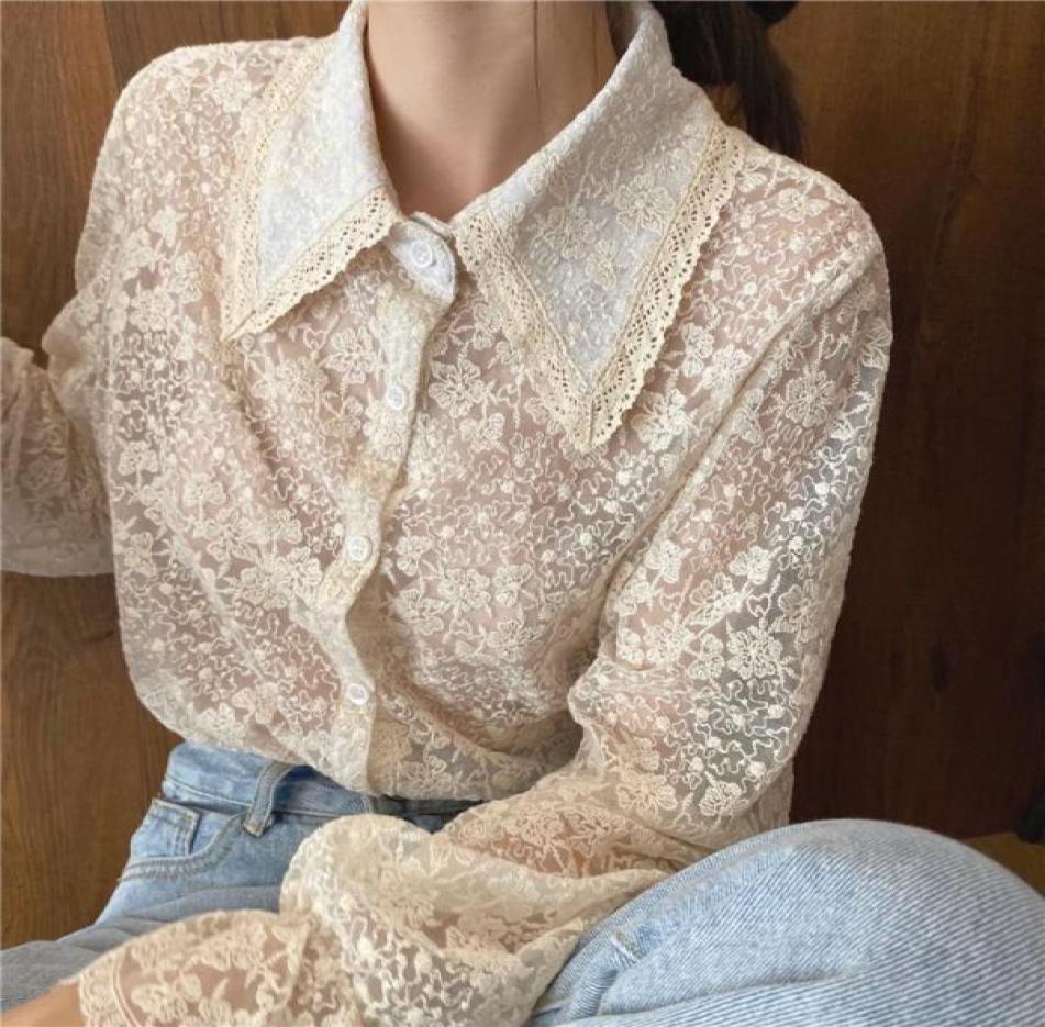 Embroidery Lace Flower Blouse Ruffles Flare Sleeve Shirt Top Women Vintage Design Fancy Chemise Femme Renda Blusa Mujer Camisa9779516, Beige
Embroidery Lace Flower Blouse Ruffles Flare Sleeve Shirt Top Women Vintage Design Fancy Chemise Femme Renda Blusa Mujer Camisa9779516, Beige