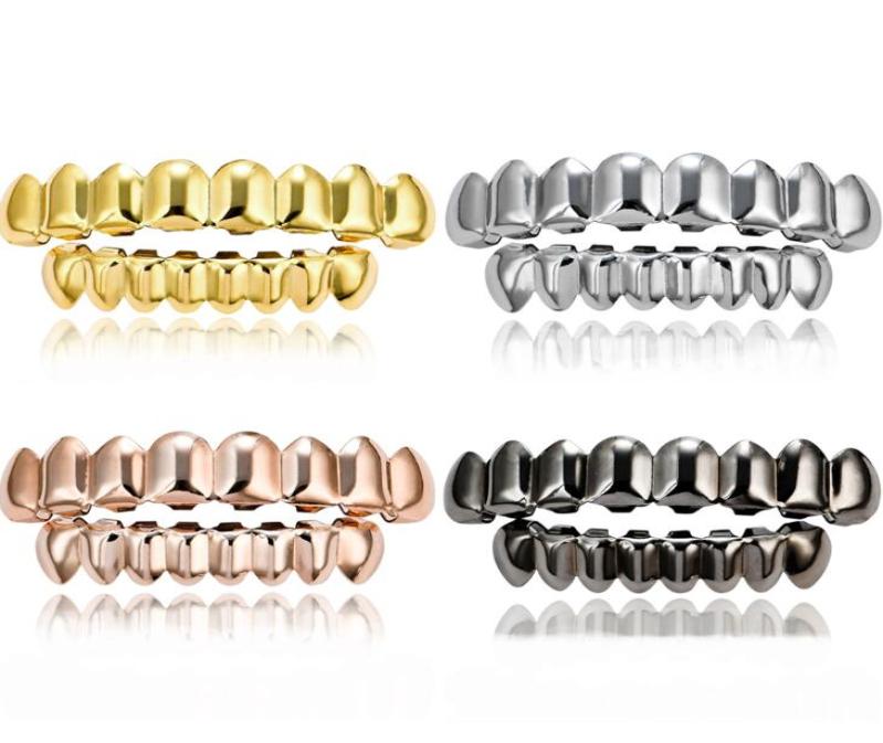 New Teeth Grillz Top Bottom 18K gold silvery Color Grills Dental Mouth Hip Hop Fashion Jewelry Rapper Jewelry 6 styles2238932
New Teeth Grillz Top Bottom 18K gold silvery Color Grills Dental Mouth Hip Hop Fashion Jewelry Rapper Jewelry 6 styles2238932