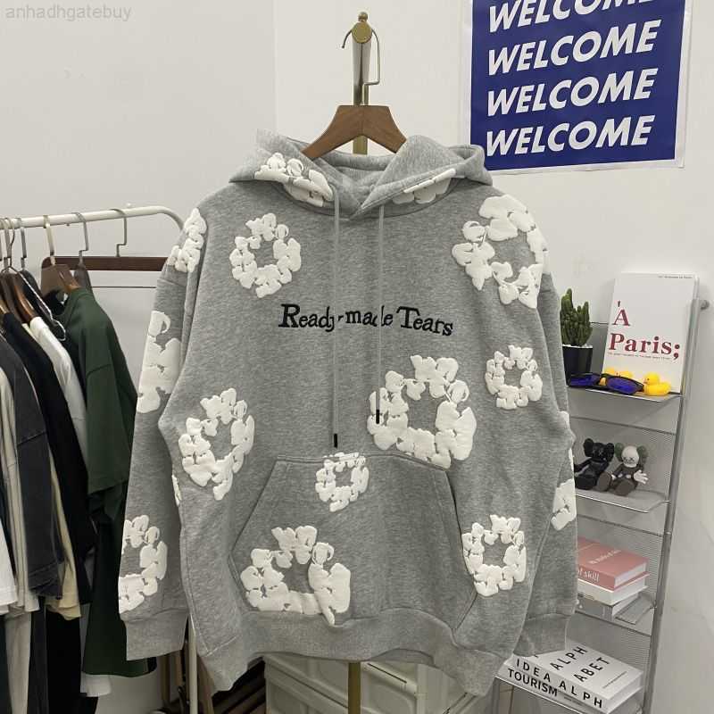 Men's Jeans Denim Tears Floral Print Fog High Street Loose Suede Hooded Pullover Men, Black
Men's Jeans Denim Tears Floral Print Fog High Street Loose Suede Hooded Pullover Men, Black
