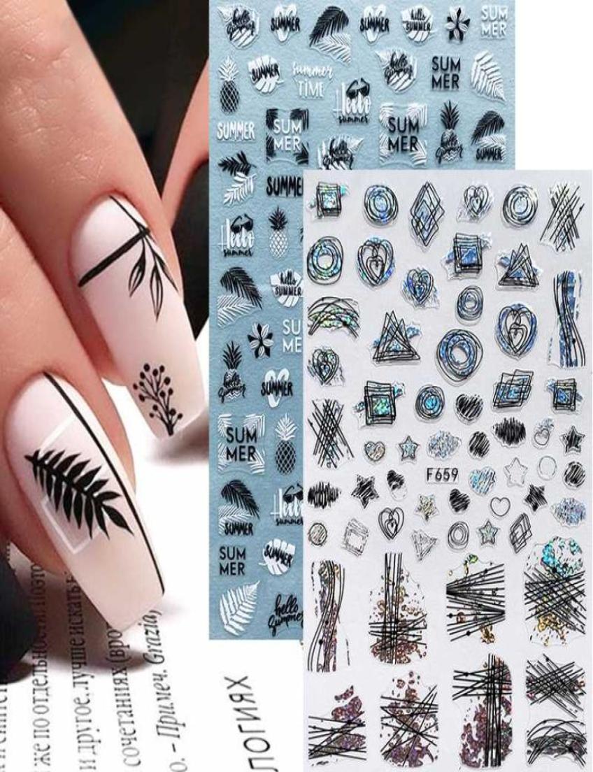4pcs Summer Nail Art Stickers Holographics Laser Leaves Geometric 3D Adhesive Slider Nail Decoration Gold Black White Foil Set6271950, Light yellow
4pcs Summer Nail Art Stickers Holographics Laser Leaves Geometric 3D Adhesive Slider Nail Decoration Gold Black White Foil Set6271950, Light yellow