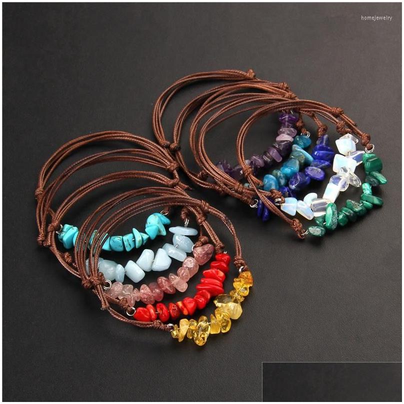 Beaded Strand Natural Stone Bracelet Irregar Beads Coffee Leather Adjustable Bracelets Yoga Energy For Men Women Gift Jewelry Drop De Dhq0K
Beaded Strand Natural Stone Bracelet Irregar Beads Coffee Leather Adjustable Bracelets Yoga Energy For Men Women Gift Jewelry Drop De Dhq0K