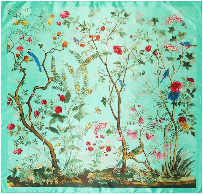 Silk Scarf 90cm 90cm New Flower and Bird Jungle Horse Womens Artificial Silk Large Kerchief Silk Scarf Scarf1182734
Silk Scarf 90cm 90cm New Flower and Bird Jungle Horse Womens Artificial Silk Large Kerchief Silk Scarf Scarf1182734