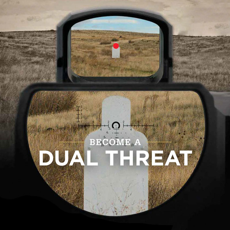 DEVO Dual-Enhanced View Optic Reticle DE-VO Rifle Scope Magnifier with L-CO Red Dot Reflex Rifle Sights Oringal Marking
