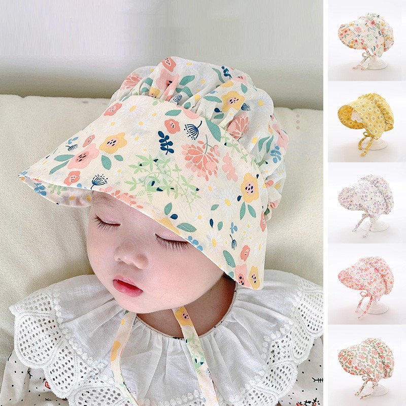 Floral Print Baby Girl Bonnet Hat Summer Sweet Sun Hats For Baby Kids Lace Up Palace Cap
Floral Print Baby Girl Bonnet Hat Summer Sweet Sun Hats For Baby Kids Lace Up Palace Cap