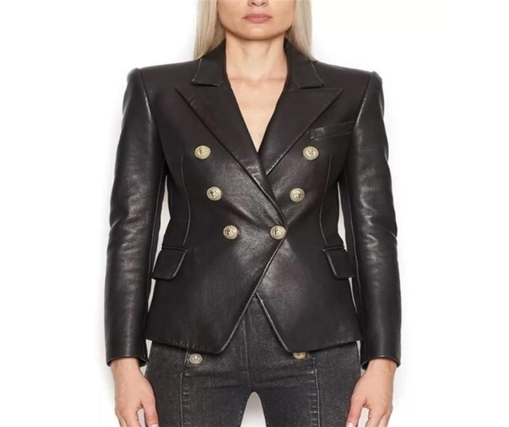 HIGH STREET Newest Baroque Fashion 2020 Designer Blazer Jacket Women039s Lion Metal Buttons Faux Leather Blazer Outer Coat LJ201670692, Gold
HIGH STREET Newest Baroque Fashion 2020 Designer Blazer Jacket Women039s Lion Metal Buttons Faux Leather Blazer Outer Coat LJ201670692, Gold