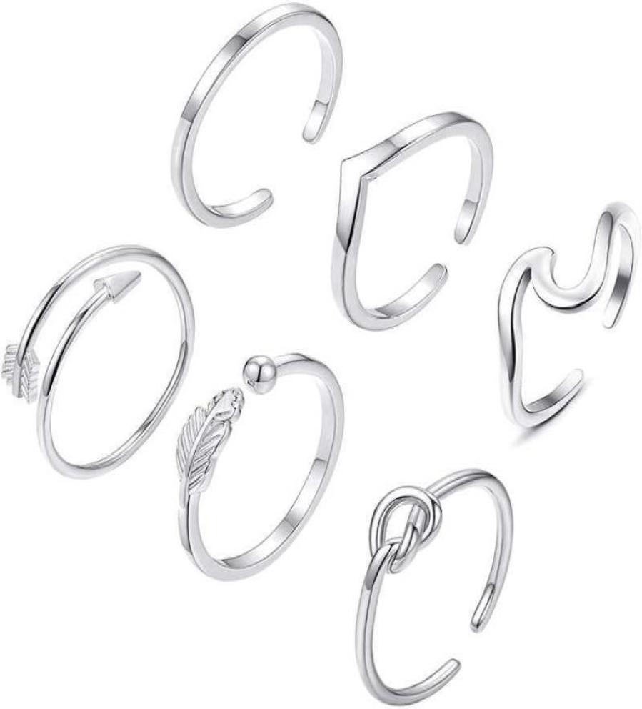 6PCS Arrow Knot Wave Rings for Women Adjustable Stackable Thumb Open Rings Set Summer Vacation Jewelry X071525336086349877
6PCS Arrow Knot Wave Rings for Women Adjustable Stackable Thumb Open Rings Set Summer Vacation Jewelry X071525336086349877