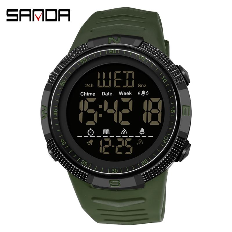 Wristwatches SANDA Digital Men LED Backlight Electronic Watch Luxury Famous Big Dial Male Sport Watches Quartz 2023, Gold
Wristwatches SANDA Digital Men LED Backlight Electronic Watch Luxury Famous Big Dial Male Sport Watches Quartz 2023, Gold