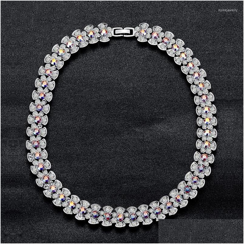Chokers Choker Luxury Austrian Crystal Bridal Necklace For Women Fashion Flower Female Necklaces Wedding Accessories Gift Drop Deliv Dhtvx
Chokers Choker Luxury Austrian Crystal Bridal Necklace For Women Fashion Flower Female Necklaces Wedding Accessories Gift Drop Deliv Dhtvx