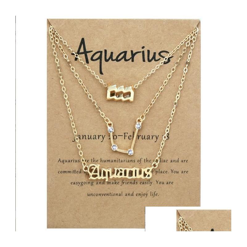 Pendant Necklaces 3Pcs 12 Constellation Necklace Astrology Horoscope Old English Zodiac Sign Jewellry With Mes Card For Women Girls Dh4Wz
Pendant Necklaces 3Pcs 12 Constellation Necklace Astrology Horoscope Old English Zodiac Sign Jewellry With Mes Card For Women Girls Dh4Wz