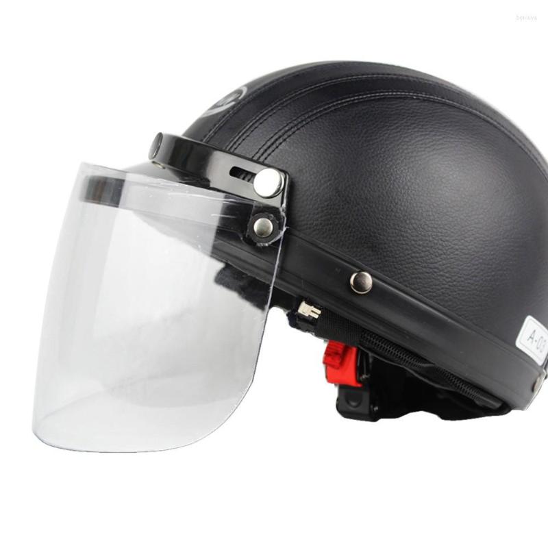 Motorcycle Helmets Universal 3 Snap Flip Up Visor Shield Lens For Retro Open Face Helmet, Black
Motorcycle Helmets Universal 3 Snap Flip Up Visor Shield Lens For Retro Open Face Helmet, Black
