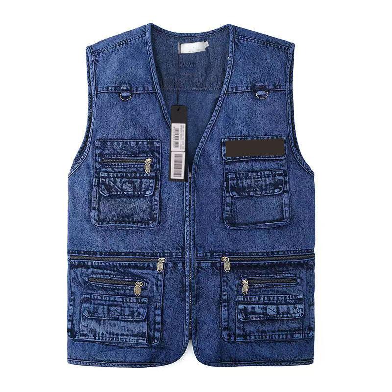 Man Jacket Vests Denim Coats Sleeveless Mens Cowboy Jackets Jeans With Budge Embroidery Designer Vest Outwears Street Wears -3XL, Blue
Man Jacket Vests Denim Coats Sleeveless Mens Cowboy Jackets Jeans With Budge Embroidery Designer Vest Outwears Street Wears -3XL, Blue