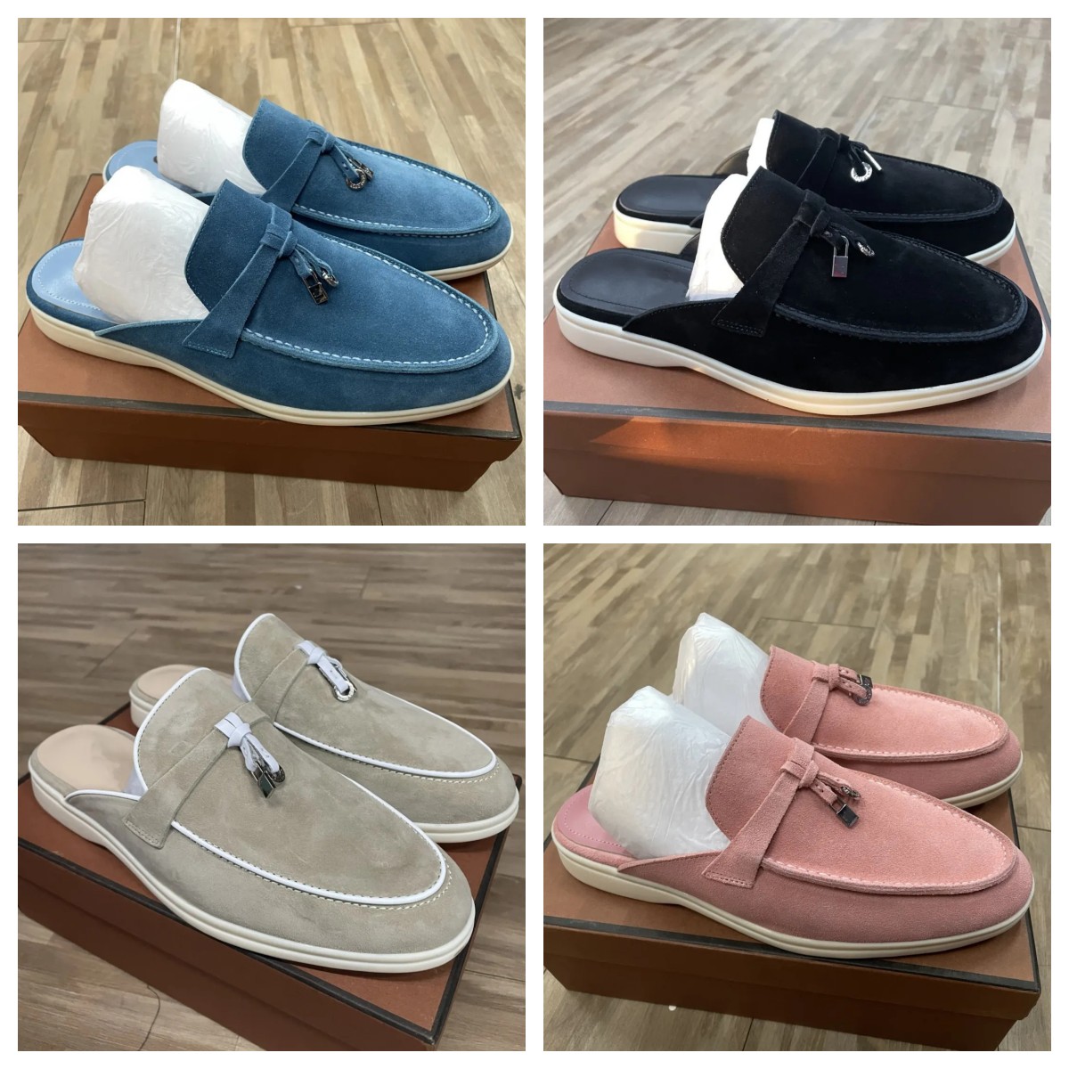 Summer Charms slides embellished LORO PIANAS suede slippers Luxe sandals shoes Genuine leather open toe casual flats for women Luxury
Summer Charms slides embellished LORO PIANAS suede slippers Luxe sandals shoes Genuine leather open toe casual flats for women Luxury