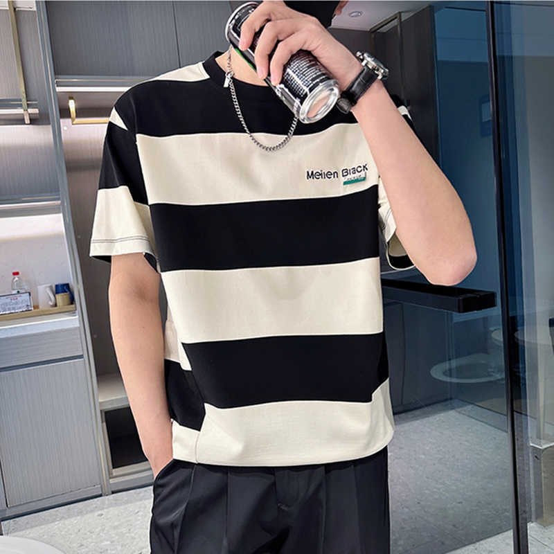 Summer T-shirt Men's Ins Fashion Brand Stripe Half Sleeve 2023 New Men's Half Sleeve Summer Clothing Half Sleeve 4U1ZH, Red
Summer T-shirt Men's Ins Fashion Brand Stripe Half Sleeve 2023 New Men's Half Sleeve Summer Clothing Half Sleeve 4U1ZH, Red