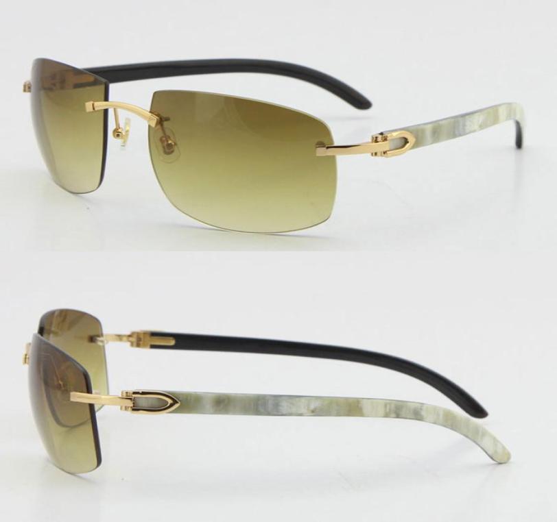 Limited edition Larger Rimless Sunglasses Optical 18K Gold Sun glasses 4189705 White Inside Black Buffalo Horn C Decoration male a7848027
Limited edition Larger Rimless Sunglasses Optical 18K Gold Sun glasses 4189705 White Inside Black Buffalo Horn C Decoration male a7848027
