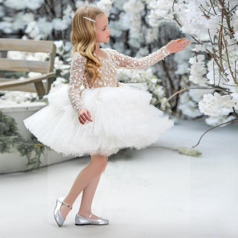Girl Dresses Glitter Baby Dress Long Sleeve Princess Birthday Party Prom Gown First Communion, Ivory
Girl Dresses Glitter Baby Dress Long Sleeve Princess Birthday Party Prom Gown First Communion, Ivory