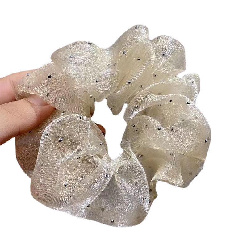 Luxury Designer Designer Hairpiece Bun Mesh Wave for woman Flower Tie - Elegant Fabric Scrunchie For Ponytails, Updos, And For Woman Hair Rings Jewelr