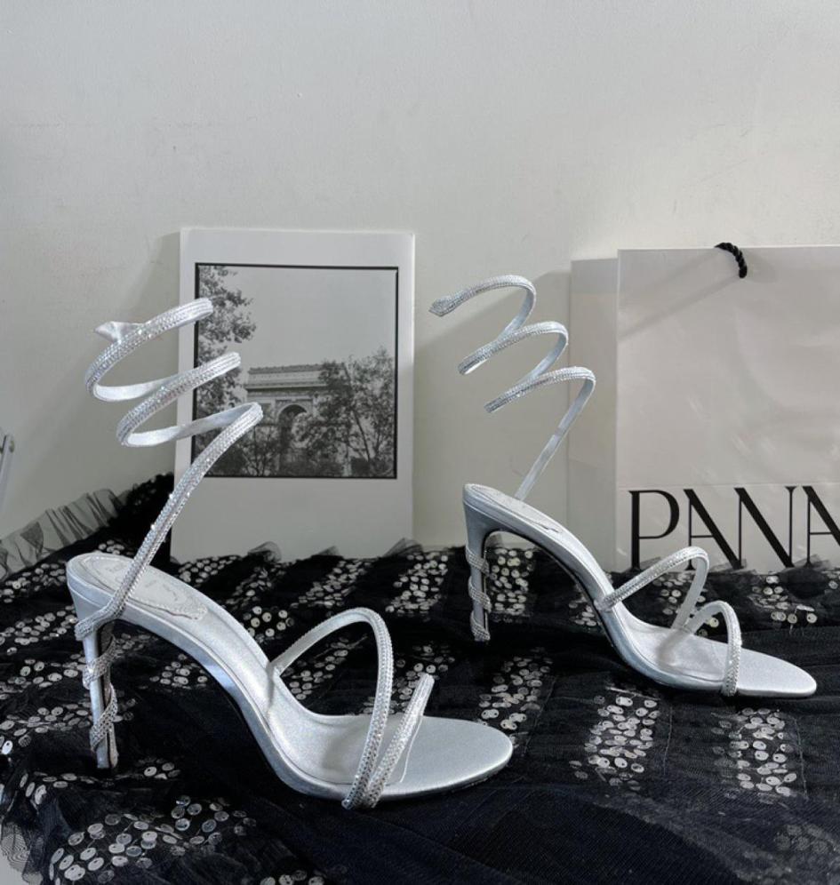 Rene caovilla Cleo rhinestonestudded Snake Strass stiletto Heels sandals Evening shoes women high heeled Luxury Designers Ankle W4524077, White
Rene caovilla Cleo rhinestonestudded Snake Strass stiletto Heels sandals Evening shoes women high heeled Luxury Designers Ankle W4524077, White