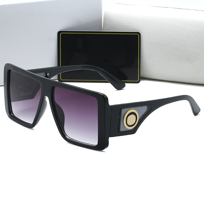 Designer Men's Sunglasses Fashion Large Frame Eyeglasses Summer Women's Goggle 6 Colors