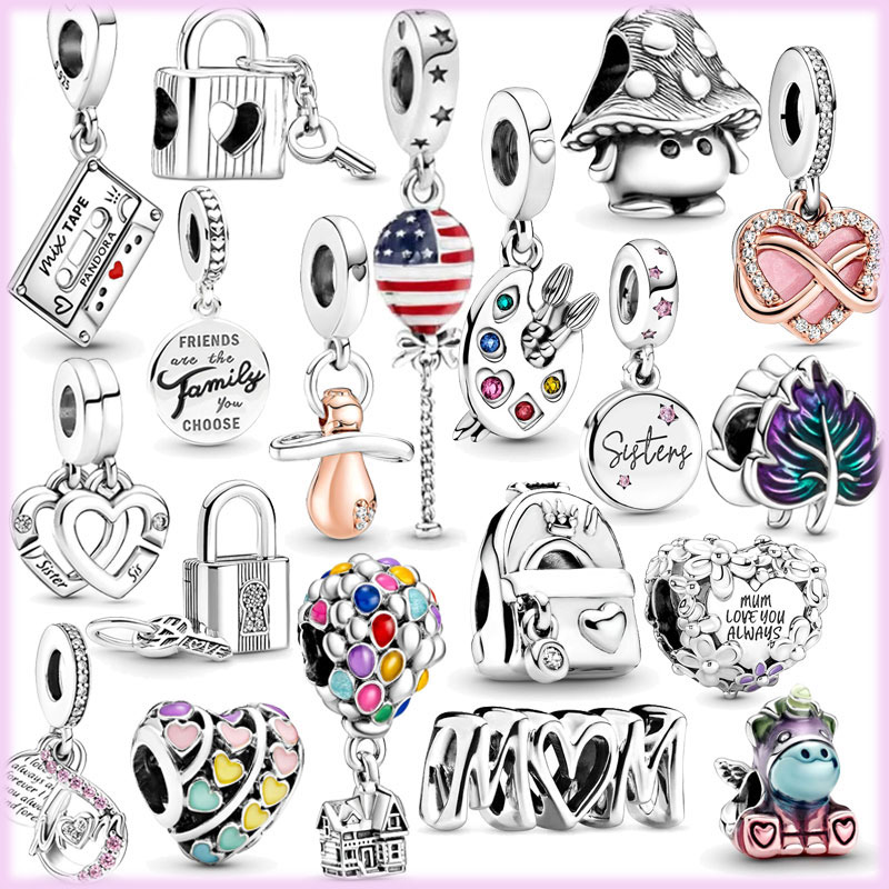 925 Sterling Silver Pandora Charm Suitable for The Original Bracelet Friendship Group Pendant Love Pearl Charm Women's Jewelry DIY Free Delivery
925 Sterling Silver Pandora Charm Suitable for The Original Bracelet Friendship Group Pendant Love Pearl Charm Women's Jewelry DIY Free Delivery
