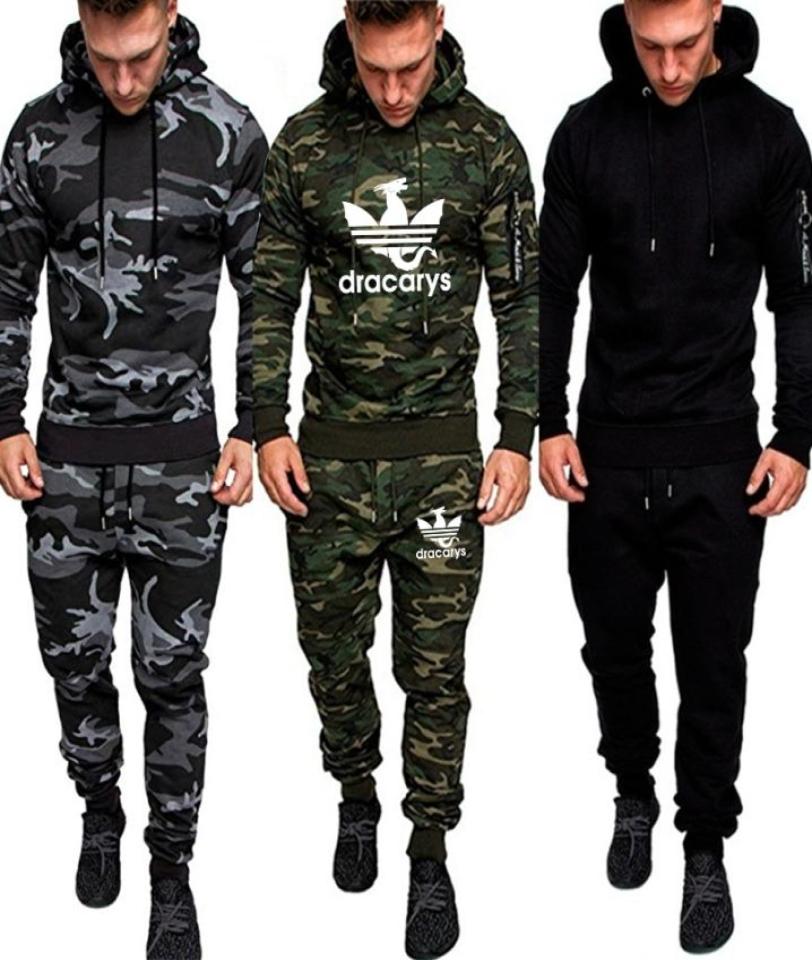 Casual Joggers Mens Tracksuits 2 Pieces Sets Autumn HoodedPants Camouflage Suit Gym Zipper Sportswear Sweat Suits Men039s Clot8110561, Black
Casual Joggers Mens Tracksuits 2 Pieces Sets Autumn HoodedPants Camouflage Suit Gym Zipper Sportswear Sweat Suits Men039s Clot8110561, Black