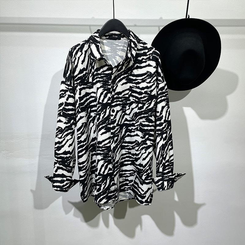 Men's Casual Shirts Dark Department Trend High Street Loose Zebra-print Senior Sense Long Sleeve Shirt Style Hip Hop Cool Top, Black
Men's Casual Shirts Dark Department Trend High Street Loose Zebra-print Senior Sense Long Sleeve Shirt Style Hip Hop Cool Top, Black