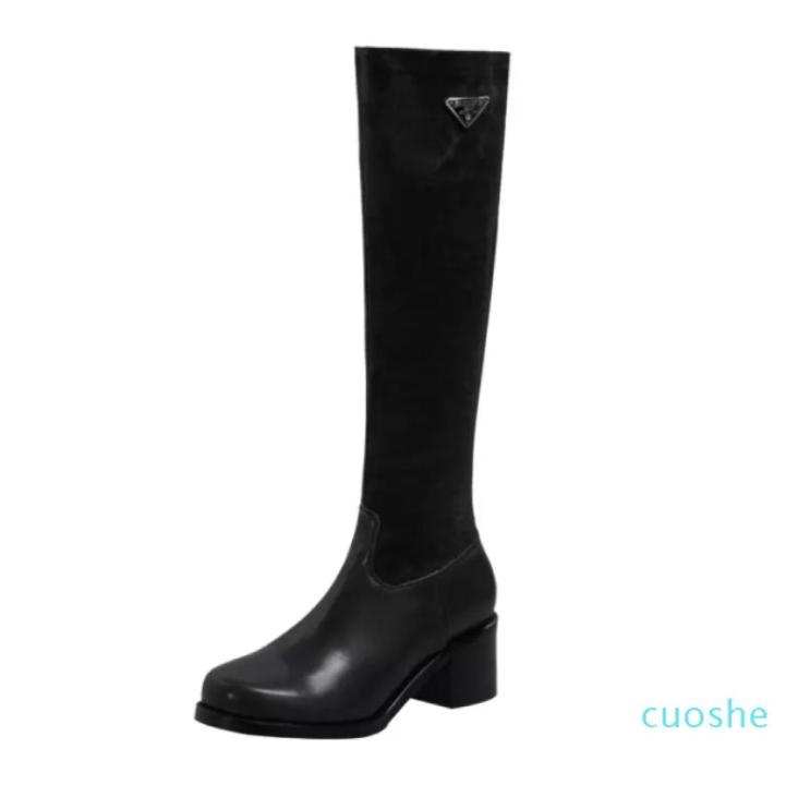Winter Knee High Boots Women Designer Round Toe low Heels shoes Genuine Leather Suede LeatherParty Wedding Fashion Luxury Platform2518062, Brown
Winter Knee High Boots Women Designer Round Toe low Heels shoes Genuine Leather Suede LeatherParty Wedding Fashion Luxury Platform2518062, Brown