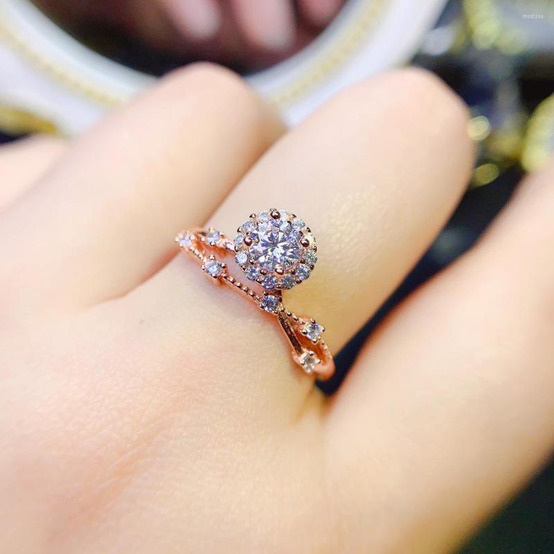 Cluster Rings Natural Mosant Diamond Ring 925 Silver Certified 1CT 6x6mm Color Gemstone Girl's Holiday Gift Free Product
Cluster Rings Natural Mosant Diamond Ring 925 Silver Certified 1CT 6x6mm Color Gemstone Girl's Holiday Gift Free Product