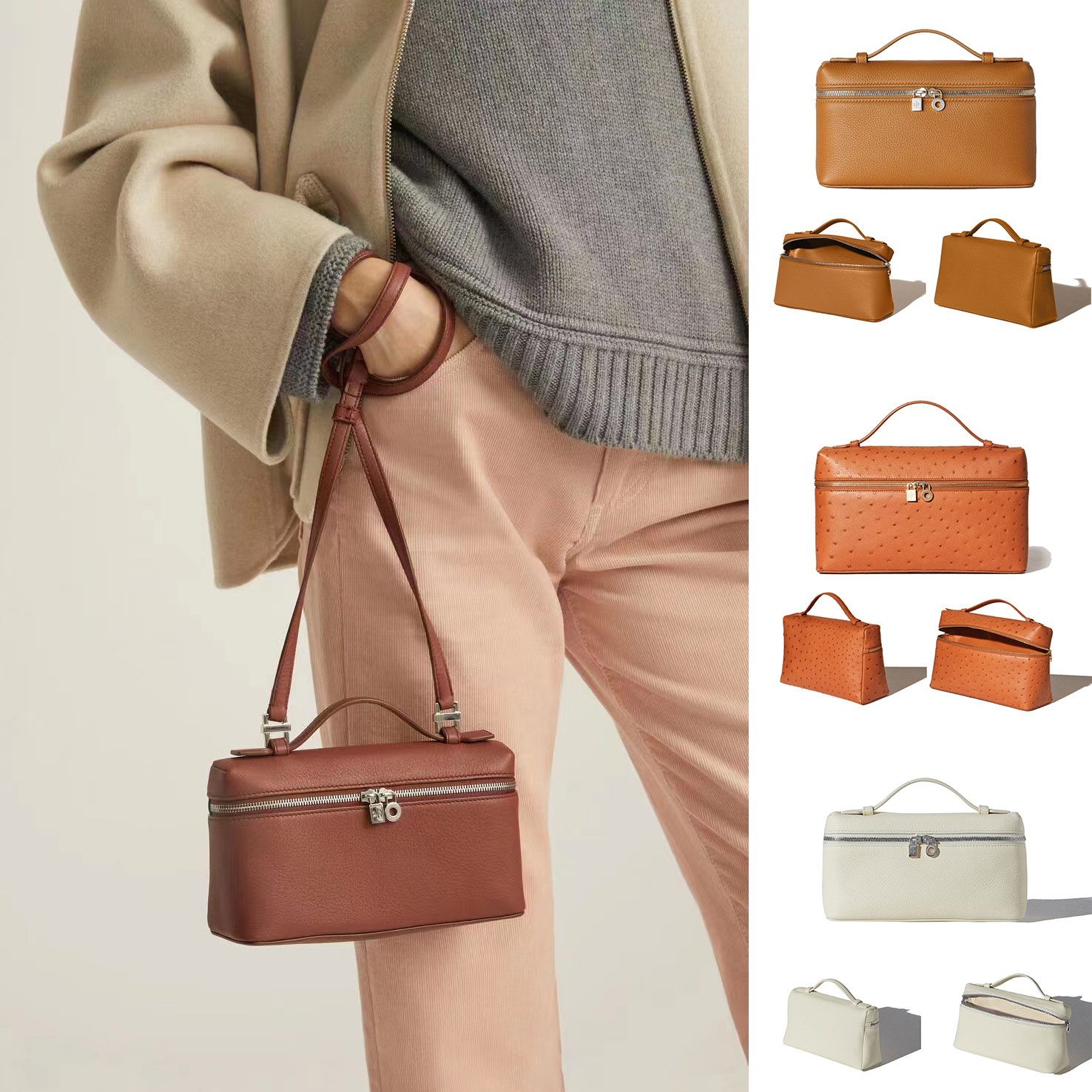 mirror quality Luxury loro piana extra pocket l19 clutch Bag Womens mens Leather travel camera bags tote handbags Shoulder make up bag designer Large crossbody Bags, Ostrich-white
mirror quality Luxury loro piana extra pocket l19 clutch Bag Womens mens Leather travel camera bags tote handbags Shoulder make up bag designer Large crossbody Bags, Ostrich-white