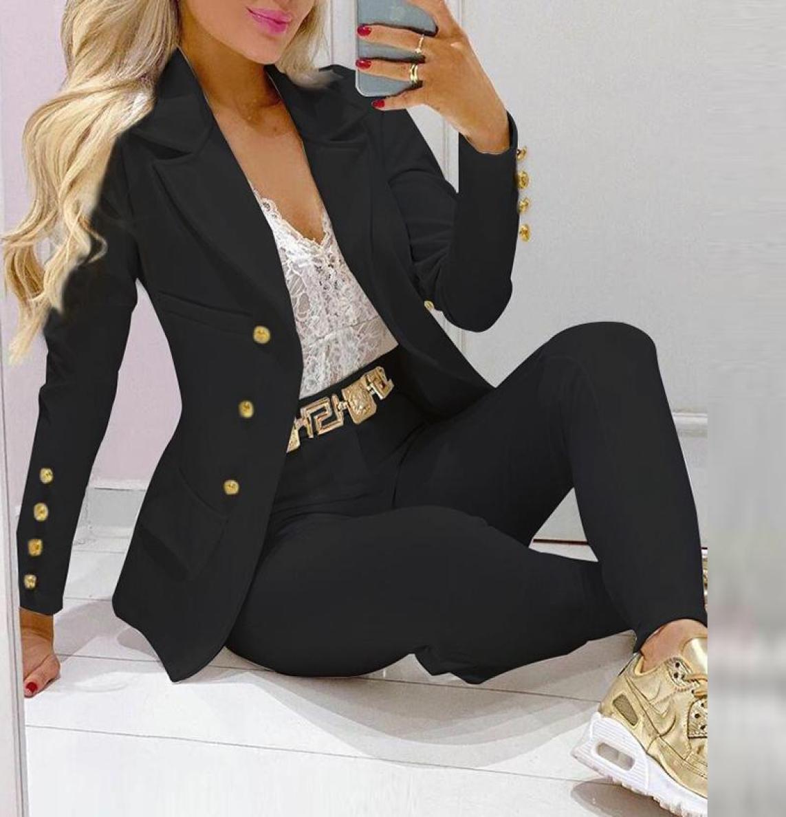 Women039s Two Piece Pants Women 2 Pieces Plain Blazer Coat Suit Sets 2021 Femme Solid Formal Jacket Trousers Office Lady Outf4578627, White
Women039s Two Piece Pants Women 2 Pieces Plain Blazer Coat Suit Sets 2021 Femme Solid Formal Jacket Trousers Office Lady Outf4578627, White