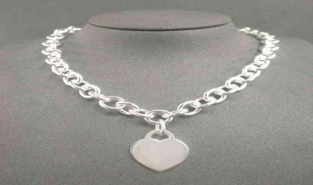 S925 Sterling Silver Necklace For Women Classic Heartshaped Pendant Charm Chain Necklaces Luxury Brand Jewelry Necklace Y2204218675980
S925 Sterling Silver Necklace For Women Classic Heartshaped Pendant Charm Chain Necklaces Luxury Brand Jewelry Necklace Y2204218675980