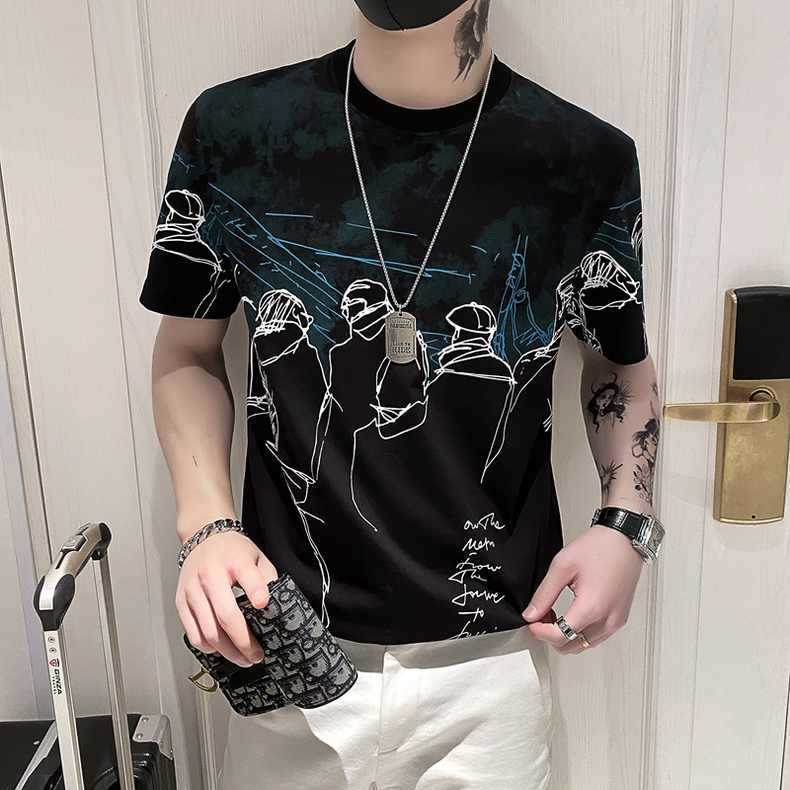 Men's Short Sleeve T-shirt 2023 New Versatile Trendy T-shirt Men's Summer Ins Fashion Brand Handsome Men's Half Sleeve Top 63L7FKXW, Black
Men's Short Sleeve T-shirt 2023 New Versatile Trendy T-shirt Men's Summer Ins Fashion Brand Handsome Men's Half Sleeve Top 63L7FKXW, Black