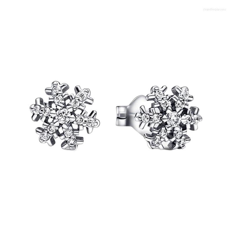 Stud Earrings Winter Snowflake Ear Piercing For Women Original 925 Sterling Silver Fine Jewelry Pave Setting Round Clear Zircons
Stud Earrings Winter Snowflake Ear Piercing For Women Original 925 Sterling Silver Fine Jewelry Pave Setting Round Clear Zircons