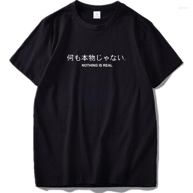 Men's T Shirts Nothing Is Real Shirt Harajuku Japanese Funny Cotton Tops Letter Print Tee Breathable Hipster Tshirt Drop Ship, Black3
Men's T Shirts Nothing Is Real Shirt Harajuku Japanese Funny Cotton Tops Letter Print Tee Breathable Hipster Tshirt Drop Ship, Black3