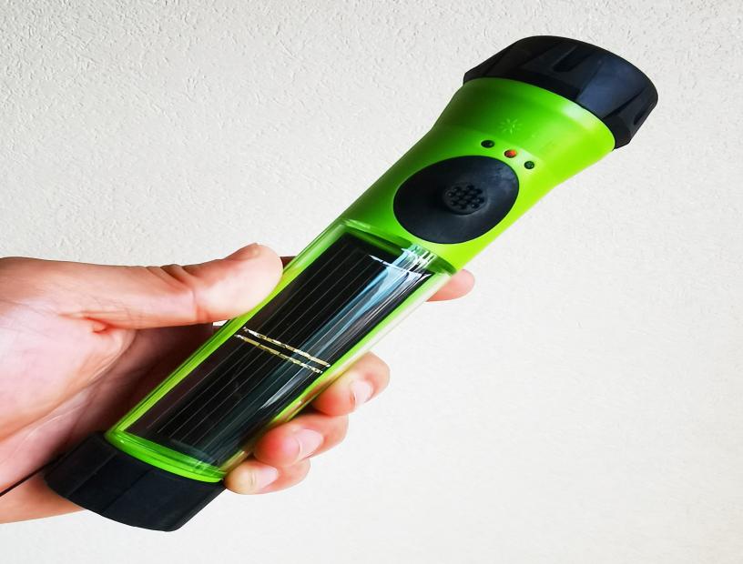Waterproof Solar Powered Rechargeable LED Flashlight Torch Lamp wBackup battery US1253782, Black
Waterproof Solar Powered Rechargeable LED Flashlight Torch Lamp wBackup battery US1253782, Black