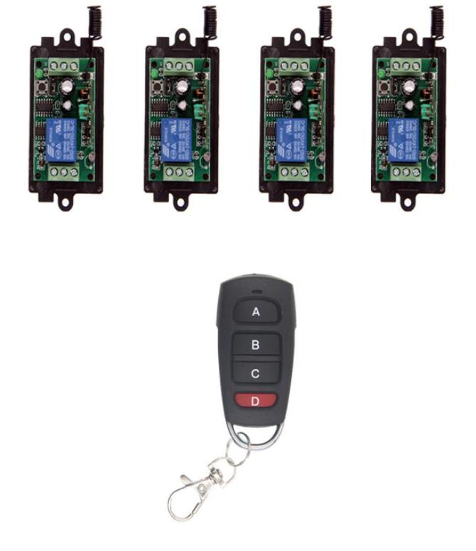 Wireless Remote Control Switch 315 433 MHz DC 9V 12V 24V Module 1CH 4 CH Button RF Remote Control For Light and Door1619243
Wireless Remote Control Switch 315 433 MHz DC 9V 12V 24V Module 1CH 4 CH Button RF Remote Control For Light and Door1619243