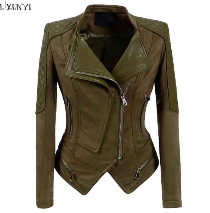 LXUNYI 2018 Autumn Winter Korean Leather jacket Female Army Green Slim Short Handsome Motorcycle jacket Women Ladies Suede Coat6792404
LXUNYI 2018 Autumn Winter Korean Leather jacket Female Army Green Slim Short Handsome Motorcycle jacket Women Ladies Suede Coat6792404
