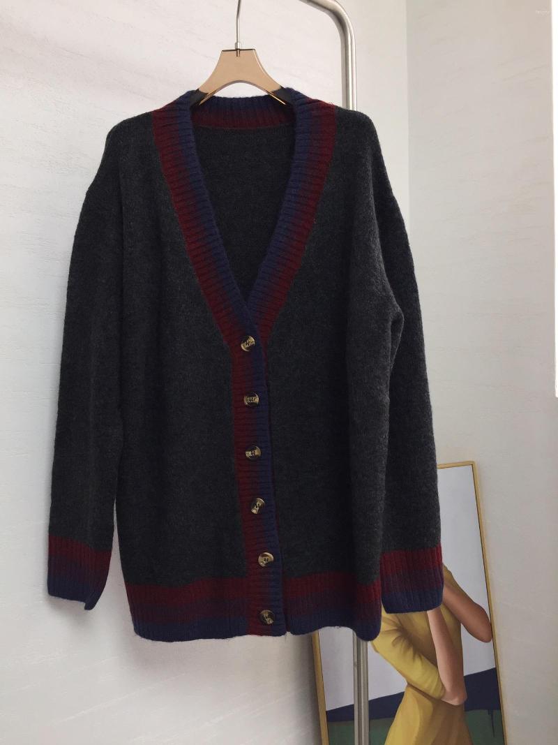 Women' Knits Early Autumn 2023 Contrast Panel Loose Slouchy Sweater Coat 0915, Gray
Women' Knits Early Autumn 2023 Contrast Panel Loose Slouchy Sweater Coat 0915, Gray