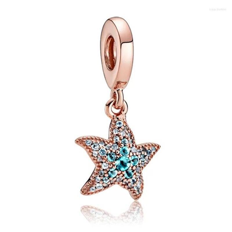 Loose Gemstones Rose Gold Blue Diamond Little Starfish Sterling Silver Fit 925 Original Charms Beads Bracelet Jewelry Women Girl
Loose Gemstones Rose Gold Blue Diamond Little Starfish Sterling Silver Fit 925 Original Charms Beads Bracelet Jewelry Women Girl