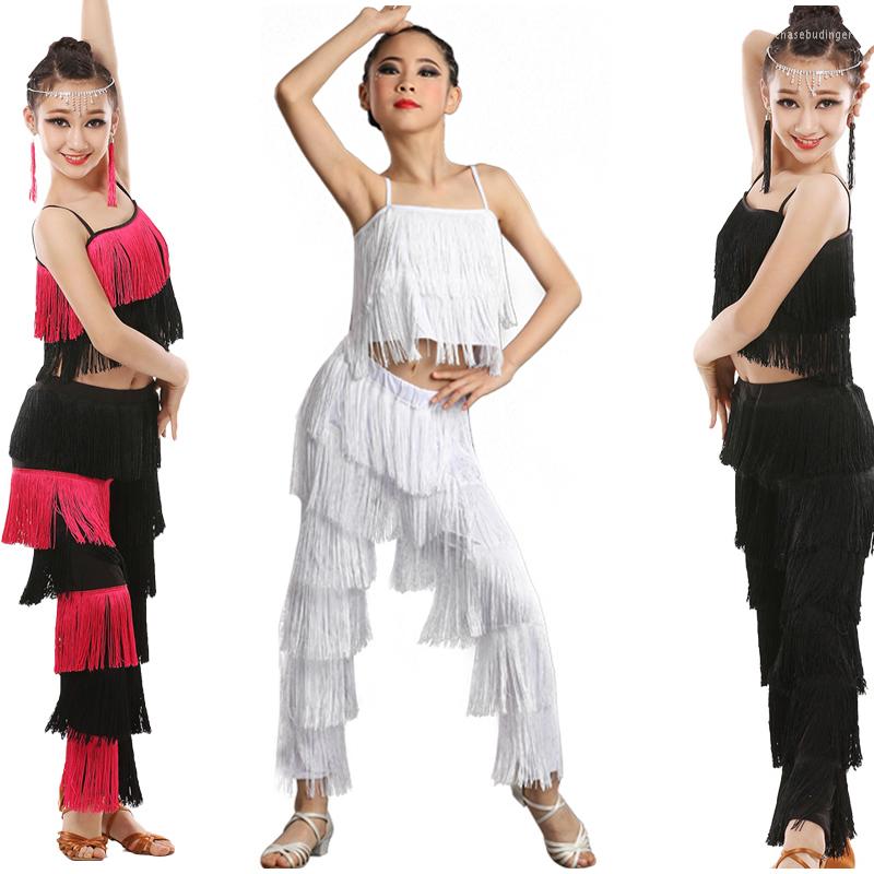 Stage Wear Samba Tassel Latin Dance Costumes Girls Adult Women Child Salsa Ballroom Fringe Top Pants Costume Dancing Dress
Stage Wear Samba Tassel Latin Dance Costumes Girls Adult Women Child Salsa Ballroom Fringe Top Pants Costume Dancing Dress