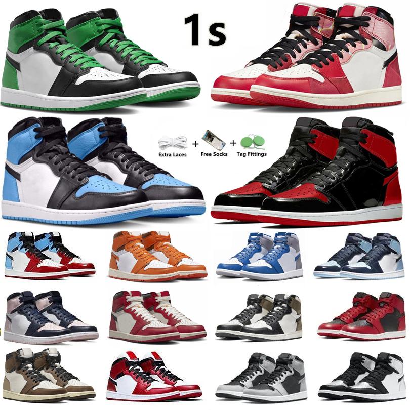 Jumpman 1 Spider-verse 1s Mens Basketball Shoes Lucky Green Bred Patent Starfish True Blue Chicago Lost Found Unc Toe Shadow 2.0 Men Women Trainers Sports Snekares, Color#47
Jumpman 1 Spider-verse 1s Mens Basketball Shoes Lucky Green Bred Patent Starfish True Blue Chicago Lost Found Unc Toe Shadow 2.0 Men Women Trainers Sports Snekares, Color#47