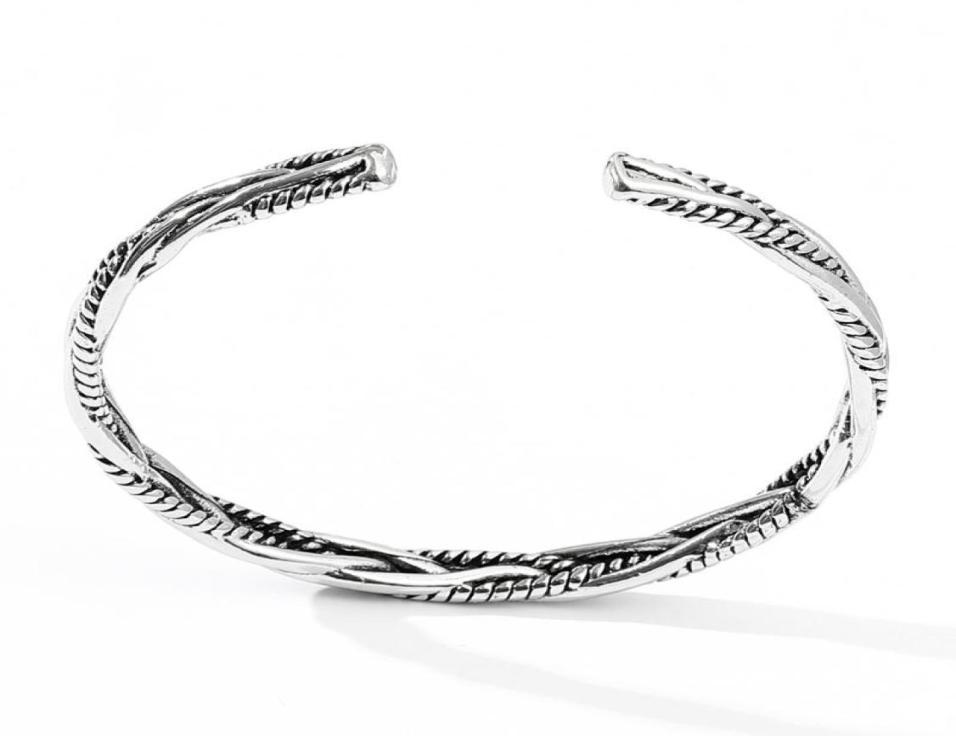 Bangle Retro Ancient Silver Color ed Woven Bracelet Unisex Jewelry Fashion Creative Opening Couple Gift3926171
Bangle Retro Ancient Silver Color ed Woven Bracelet Unisex Jewelry Fashion Creative Opening Couple Gift3926171