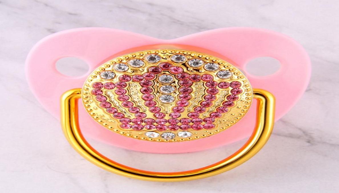 Bling Bling Pink Rhinestones Crown Baby Pacifier 018 Months Infant Dummy Cocka Chupeta Lollipop Baby Shower Gift6461342
Bling Bling Pink Rhinestones Crown Baby Pacifier 018 Months Infant Dummy Cocka Chupeta Lollipop Baby Shower Gift6461342