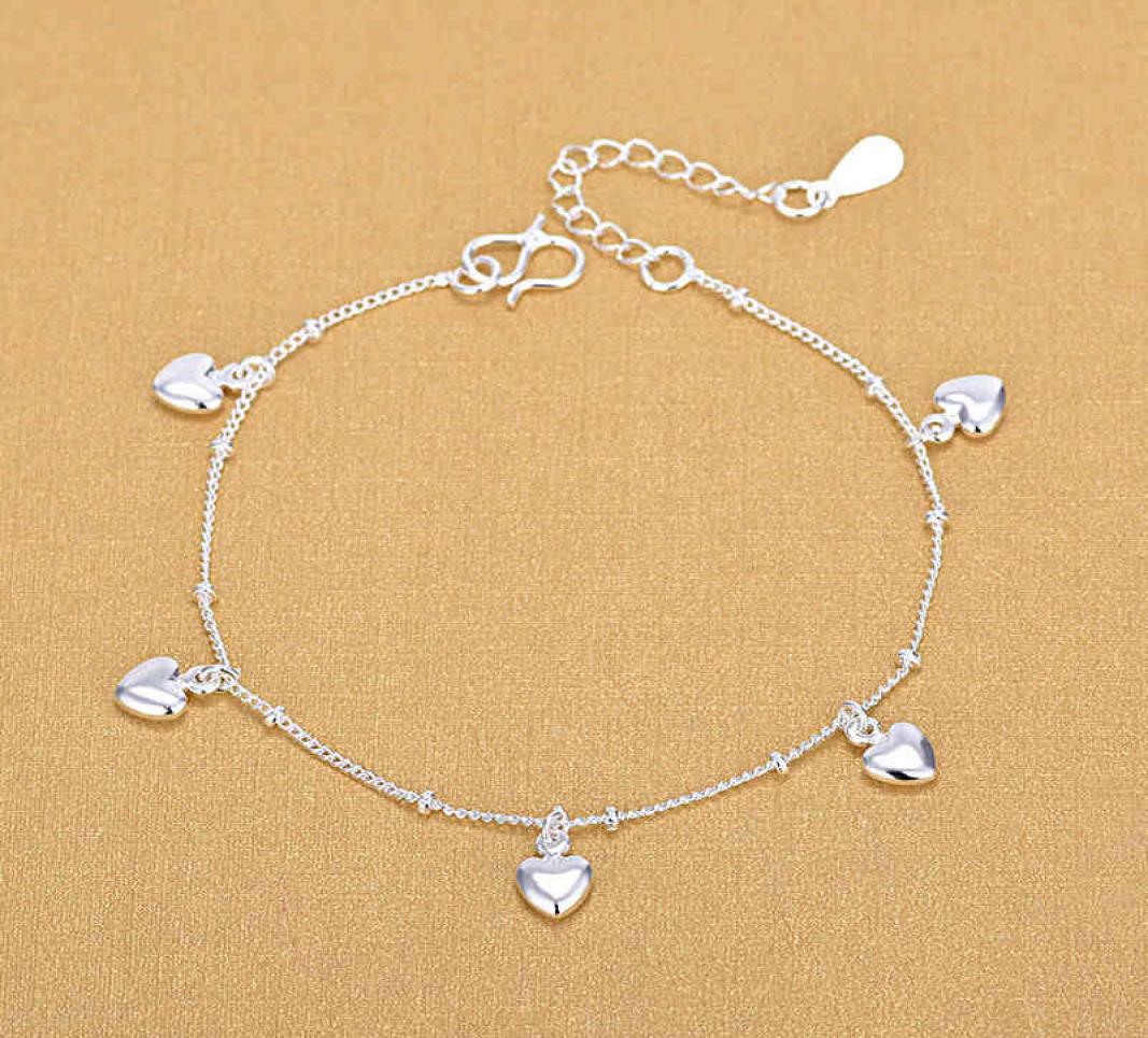 Fashion Female Lovely Heart Charm Bracelet For Women 925 Sterling Silver Birthday Gifts Jewelry 2105075124108
Fashion Female Lovely Heart Charm Bracelet For Women 925 Sterling Silver Birthday Gifts Jewelry 2105075124108