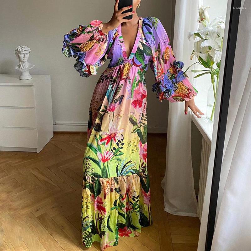Casual Dresses 2023 A Boho Dress Women Floral Print Wrap Long Holiday Ruffles Female V-Neck Beach Line Party Vestdos, Xaq2014
Casual Dresses 2023 A Boho Dress Women Floral Print Wrap Long Holiday Ruffles Female V-Neck Beach Line Party Vestdos, Xaq2014