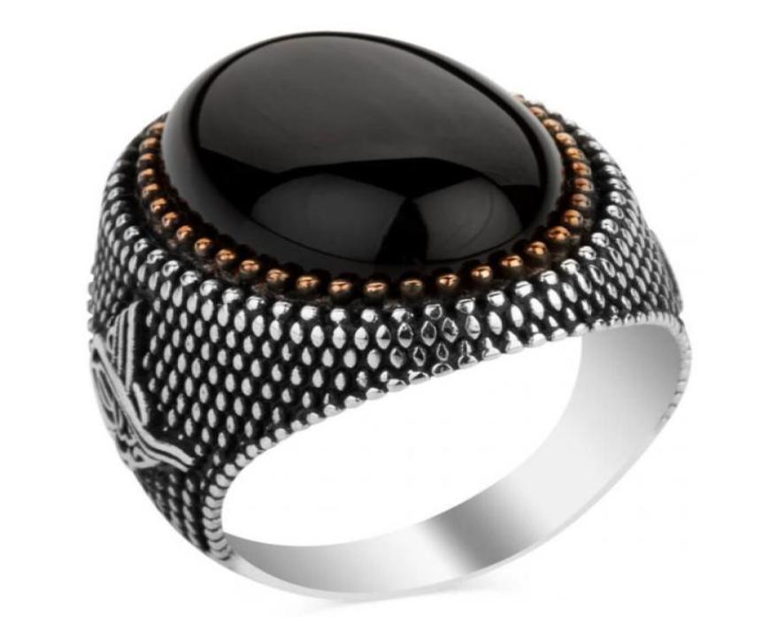 Handmade Turkish Jewelry Vintage Obsidian Rings For Men Women Ancient Silver Color Black Zircon Gold Color Beads Muslim Jewelry3624764
Handmade Turkish Jewelry Vintage Obsidian Rings For Men Women Ancient Silver Color Black Zircon Gold Color Beads Muslim Jewelry3624764